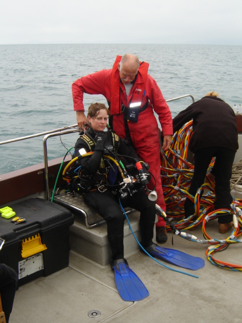 De-kitting after a dive